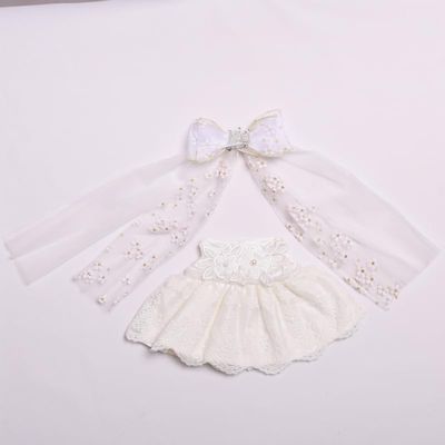 10 cm, 17 cm, 38 cm, Trendy Dolls Change Clothes, Casual and Cute Suits (White Crown Wedding Dress Set (38cm))