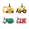 4 Pcs Silicone Sensory Chew Toy for Boys and Girls,Chewy Toy for Kids with Autism, ADHD,Oral Motor,Biting Needs,Reduce Anxiety Fidgeting (Trucks) view 1