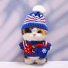 10 cm, 17 cm, 38 cm, Trendy Dolls Change Clothes, Casual and Cute Suits (Snowman Blue Sweater Set) view 1