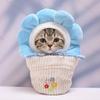 10 cm, 17 cm, 38 cm, Trendy Dolls Change Clothes, Casual and Cute Suits (Blue Sun Flower White Pot Set) view 1