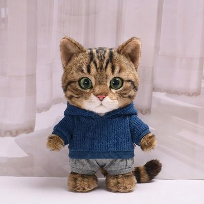 10 cm, 17 cm, 38 cm, Trendy Dolls Change Clothes, Casual and Cute Suits (Blue Knitted Sweater Set)