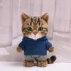 10 cm, 17 cm, 38 cm, Trendy Dolls Change Clothes, Casual and Cute Suits (Blue Knitted Sweater Set) view 1