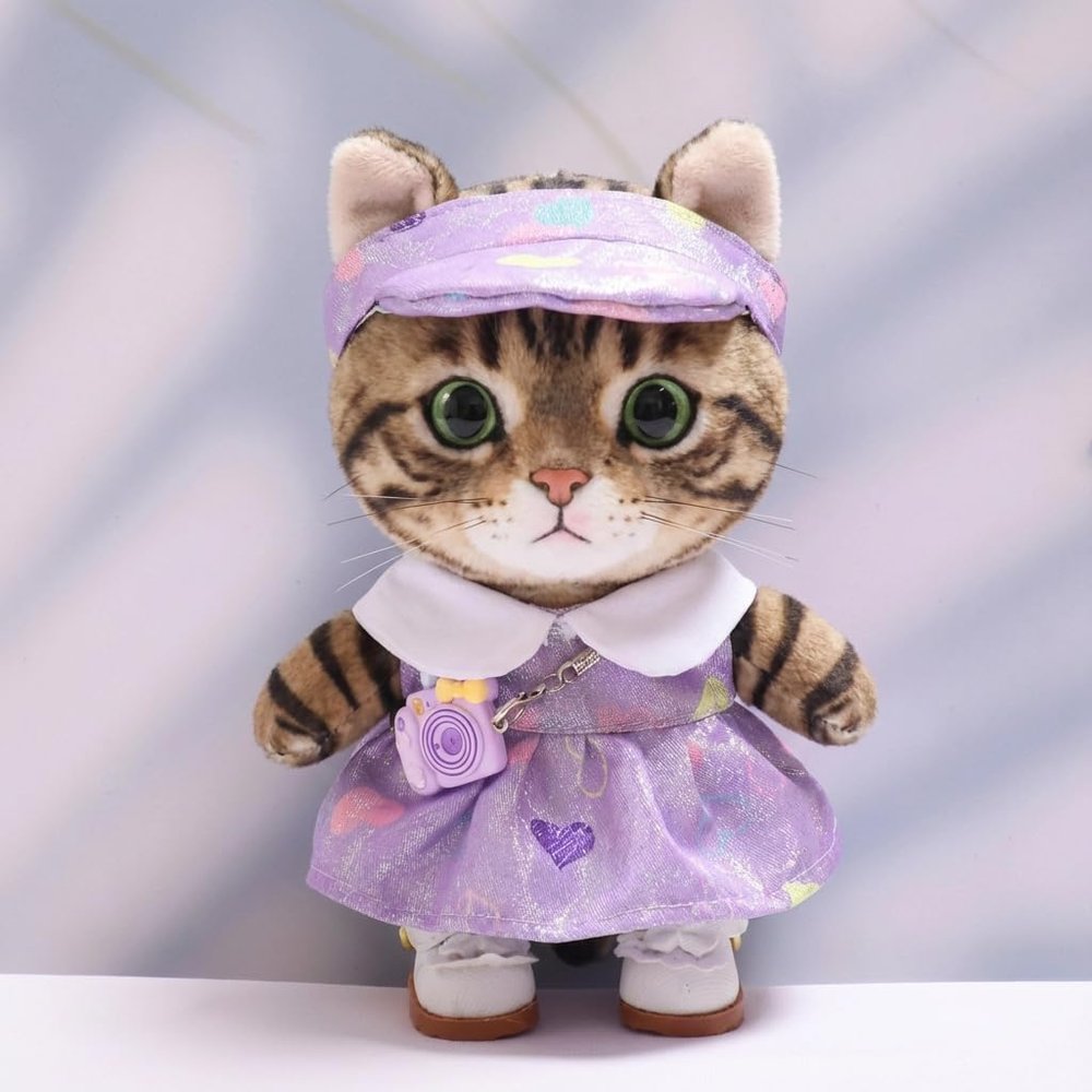 10 cm, 17 cm, 38 cm, Trendy Dolls Change Clothes, Casual and Cute Suits (Purple Sparkling Love Skirt Set)