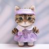 10 cm, 17 cm, 38 cm, Trendy Dolls Change Clothes, Casual and Cute Suits (Purple Sparkling Love Skirt Set) view 1