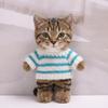 10 cm, 17 cm, 38 cm, Trendy Dolls Change Clothes, Casual and Cute Suits (Blue Striped Sweater (10cm)) view 1
