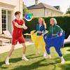 ROMANKAS Granny Pants Outdoor Games 4 PCS Fun Party Game Pants with 16 Bouncy Balls and 1 Air Pump (Random Colors), Granny Pants Yard Game for Adults and Family Reunion Party Field Game Set view 2