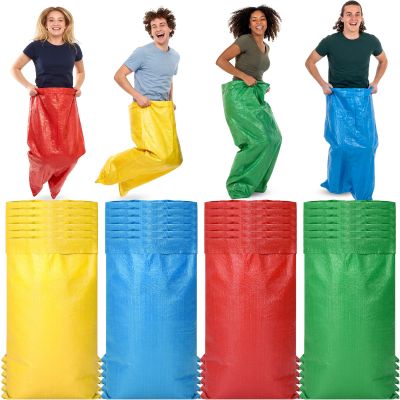 Teyva Daily 24 Pack Potato Sack Race Bags Large Size Race Bags for Family Activities Outdoor Games Sack Races Bag Reusable Vegetable Produce Bag for Adults Outdoor Sports Activities Tomato Storage