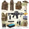 Lcirvti Kids Military Costume Set with Toy Gun, Camouflage Tactical Gear, Complete Army Uniform with AccessoriesBoy soldier role (7-8Years/130) view 2