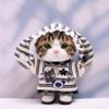 10 cm, 17 cm, 38 cm, Trendy Dolls Change Clothes, Casual and Cute Suits (Cat Stripe Set (10cm)) view 1