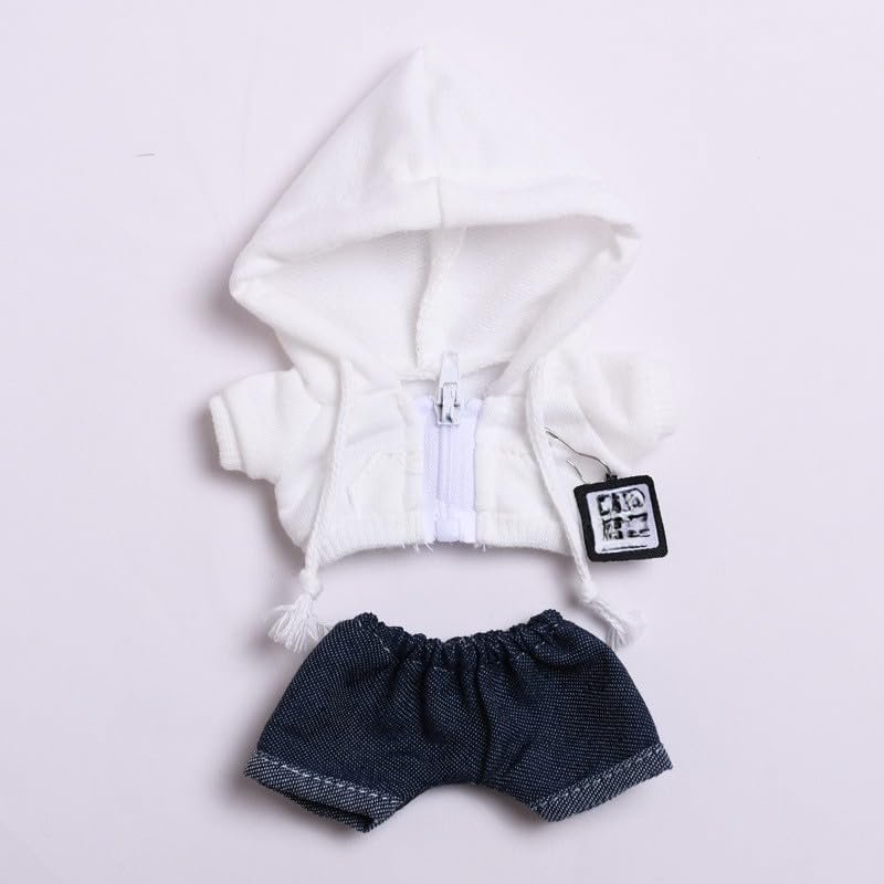 10 cm, 17 cm, 38 cm, Trendy Dolls Change Clothes, Casual and Cute Suits (White Sweater Jacket)