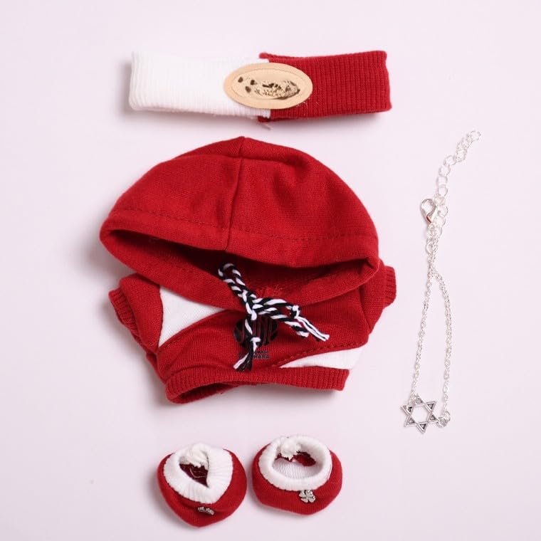 10 cm, 17 cm, 38 cm, Trendy Dolls Change Clothes, Casual and Cute Suits (Red Trend Sweater Set)