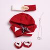 10 cm, 17 cm, 38 cm, Trendy Dolls Change Clothes, Casual and Cute Suits (Red Trend Sweater Set) view 1