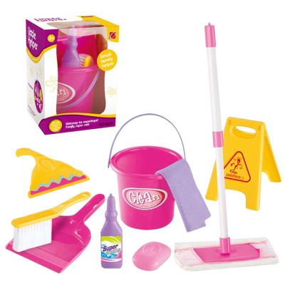 Pretend Play Cleaning Todler Broom Toy, Housekeeping Tools Set, Sturdy Durabll Design with Child Safe Feature | Perfect Use for Kids 3+ Girlss Boys Role Playy Household Pretend Learning
