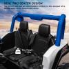24V Kids UTV with Remote Control, 4WD/2WD Switchable Off-Road Electric Ride on Car, 2 Seater 4 Wheeler Truck with Spring Suspension, All Terrain Toy Car Gift for Boys Girls 3-8 Years view 2