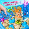 Sensory Bin, Ocean Kit with Sensory Sand, Play Sand Pretend Play Beach Toy, Sandbox for Girls and Boys view 3
