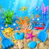 Sensory Bin, Ocean Kit with Sensory Sand, Play Sand Pretend Play Beach Toy, Sandbox for Girls and Boys view 4