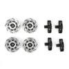 RC Brake Disc Wheel Parts Fit for Unlimited Desert Racer UDR 1/7 RC Car, Aluminum Alloy Brake Disc Set, Non - Directional Brake Surface Finish, Lightweight Upgrade Accessor (Black) view 1