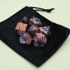 7-Piece Resin Polyhedral Dice Set with Skull, Pumpkin, Bat, and Twig Prints for Halloween and Year-Round Tabletop RPG Gaming(Skulls) view 4