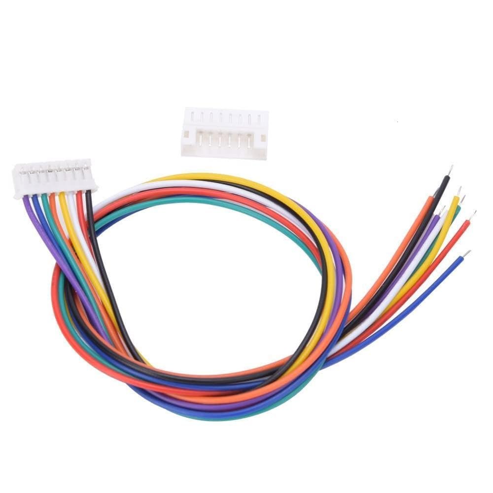 Baxnore JST PH 2.0mm 8 Pin Connector Set Premium Quality Male Female Wire Cable with 30cm Leads for Electronics DIY Projects Model RC Vehicles PVC Insulated Copper 10 Pairs