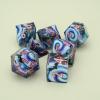 7PCS RPG Dice Set, Premium Resin Polyhedral Dice with Cyclone Pumpkin Bat Design, Complete Tabletop RPG Dice, Ideal Gaming Gift(Cyclone) view 2