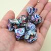 7PCS RPG Dice Set, Premium Resin Polyhedral Dice with Cyclone Pumpkin Bat Design, Complete Tabletop RPG Dice, Ideal Gaming Gift(Cyclone) view 3