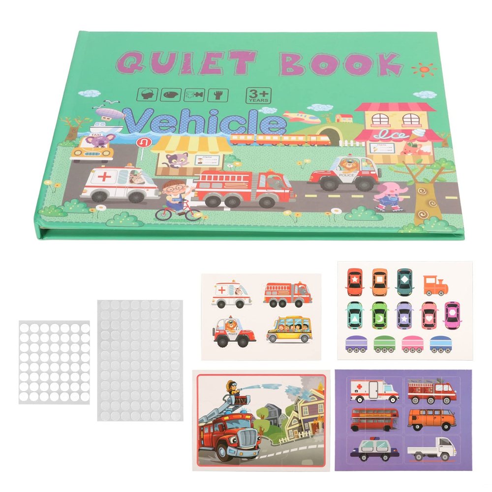 Srliya Toddler Activity Book, Preschool Learning Toy with Free Design for Kids Above 3 Years Old, Enhance Logic and Motor Skills