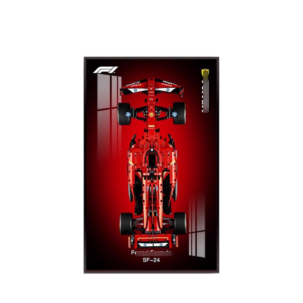 DSJBGSS Wall Mount Display Wallboard 42207 Racing Car 42206 - Wall Photo Frame, Mount for Building Set(42207)