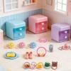 118Pcs Dollhouse Mini Jewelry Storage Case Cosmetic Hand Bag Towel Bathroom Set Accessories Toothbrush Shampoo Purse Decor Doll Backpack Girl Micro Scene Ature Makeup Shoes Glasses Money Mask DIY view 3