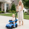 Licensed Toyota Ride on Push Car by OLAKIDS, 3 in 1 Toddlers Sliding Walking Toy with Parent Control Handle, Removable Guardrails, Underneath Storage (Blue) view 2