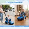 Licensed Toyota Ride on Push Car by OLAKIDS, 3 in 1 Toddlers Sliding Walking Toy with Parent Control Handle, Removable Guardrails, Underneath Storage (Blue) view 3
