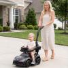 Licensed Toyota Ride on Push Car by OLAKIDS, 3 in 1 Toddlers Sliding Walking Toy with Parent Control Handle, Removable Guardrails, Underneath Storage (Black) view 2