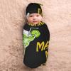 Margaritas Made Me Baby Stuff Swaddle Blanket with Beanie Set, Soft Print Baby Blanket Swaddle Sack for Boy and Girl view 4