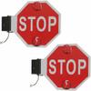 18-Inch School Bus Stop Sign with Electronic Controller - Universal Vehicles Only Sign for Bus Lane Safety, Durable & Highly Visible Traffic Alert view 1