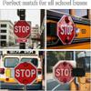 18-Inch School Bus Stop Sign with Electronic Controller - Universal Vehicles Only Sign for Bus Lane Safety, Durable & Highly Visible Traffic Alert view 3