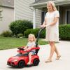 Licensed Toyota Ride on Push Car by OLAKIDS, 3 in 1 Toddlers Sliding Walking Toy with Parent Control Handle, Removable Guardrails, Underneath Storage (Red) view 2
