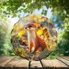 10-Inch Metal Wind Spinner 3D Yellow Weasel Wind Spinner, Unique Metal Hanging Kinetic Wind Sculpture Ornament Gifts for Women Yard Art Garden Patio Lawn Indoor Outdoor Decor (2) view 2