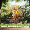 10-Inch Metal Wind Spinner 3D Yellow Weasel Wind Spinner, Unique Metal Hanging Kinetic Wind Sculpture Ornament Gifts for Women Yard Art Garden Patio Lawn Indoor Outdoor Decor (2) view 4