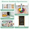Costzon Kids Play Kitchen, Wooden Toy Kitchen w/Microwave, Water Sink, Oven, Stoves & Cookware Accessories, Pretend Kitchen Playset with Storage for Toddlers, Gift for Boys and Girls Aged 3+ view 3