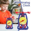 Learning Clock  ABS 19.1x13.5x9.5cm | Clock | Educational Cloack Model | Interactive Toy for Kids Time Teaching Playroom and Daily Learning Activities view 3