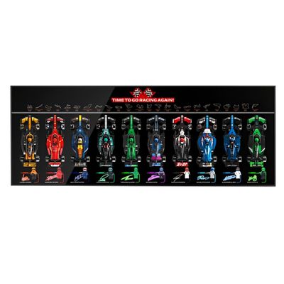 DSJBGSS Wall Mount Display Wallboard 77242-77251 F1 Racing Cars Series, Building Block Wall Frame 77250, Photo Storage Board(Black)