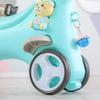Toddler Rocking Horse of 4 Modes: Balance Bike, Ride on Toy with Push Handle &Detachable Balance Board and Footrest, High Backrest & Sound, HDPE Baby Toy/Gift for 1-3 Year Old Boys Girls. (Blue) view 4