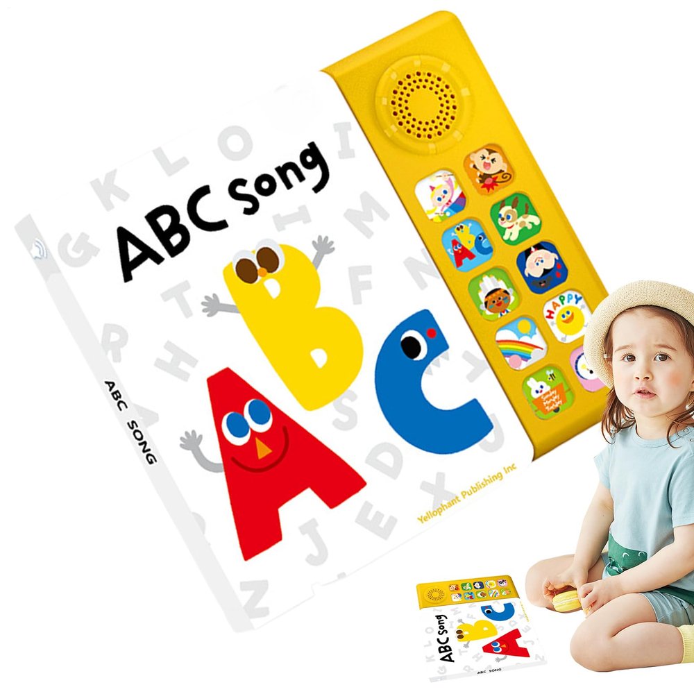 Children's Musical Books 23x21x3cm | Educational Music Toy with 10 Songs | Interactive Early Learning Tool to Introduce Kids to English and Fun Music Activities
