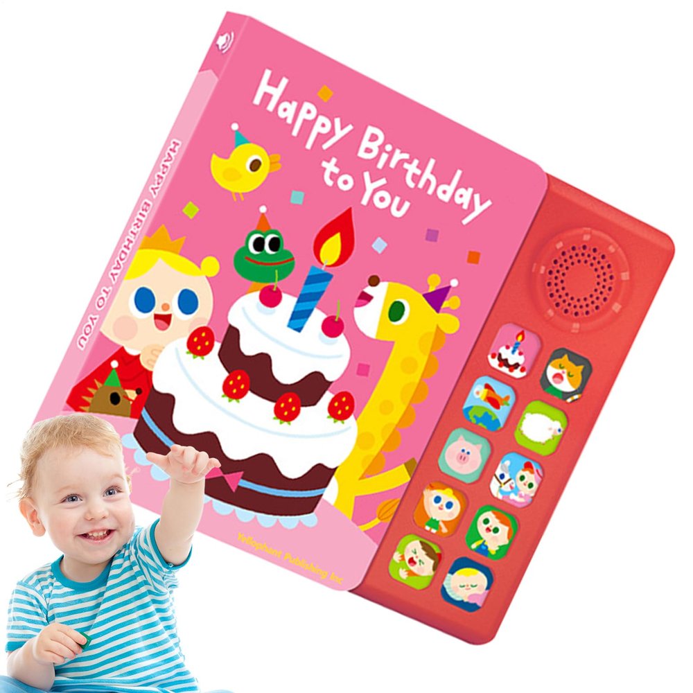 Children's Musical Books 23x21x3cm | Educational Music Toy with 10 Songs | Interactive Early Learning Tool to Introduce Kids to English and Fun Music Activities
