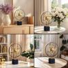 Rotating Globe for Desk,Modern Abstract Home Decor | Metal Globe Ornament Sculpture Decor - for Living Room Bedroom Study Room Office Desk TV Cabinet view 4