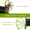 Stroller Wagon for 2 Kids, Baby Wagon Stroller for 2 Seaters, All-Terrain Kids Wagon with Canopy, Parent Organizer, Adjustable Handle & Pull Bar for Infants and Toddlers (Green) view 4