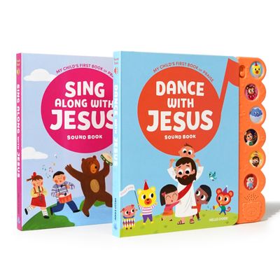 Timeless Sing & Dance Bundle  Sing Along with Jesus & Dance with Jesus Classic Sound Book Set for Kids - Baptism, Christening, Dedication Gifts for Boys and Girls