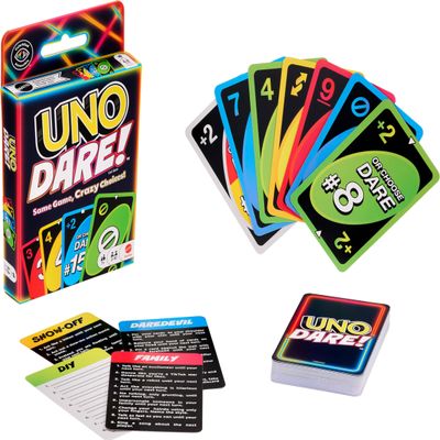Mattel Games UNO Dare Card Game, Ages 7+, 2-10 Players