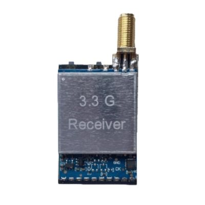 1.2G 1.3GHZ 3.3G AV VTX Transmitter Module Wireless Audio Video Receiver VM1373R/RX1264/RX3364 for RC FPV Drone Airplane(RX3364-CPB 3.3G RX)