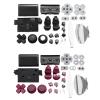 3D Analog Joystick Thumbstick Grip Caps, ABXY L1 R1 L2 Full Buttons Set Repair Parts, for PS4 Pro Gamepad Controller(Purplish Red) view 2