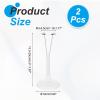 HEARTOOL Adjustable Doll Stand, Fits 12 Inch Doll Plastic Display Holder Support Retractable Waist Action Figure Stand Display Base Waist 1.2" - 1.8"(White, 3pcs) view 2